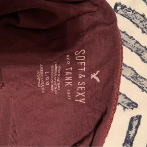 American Eagle Purple Soft & Sexy Tank Top